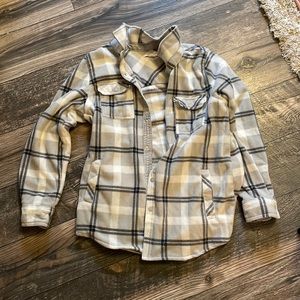 O’Neill fleece snap closure flannel size small